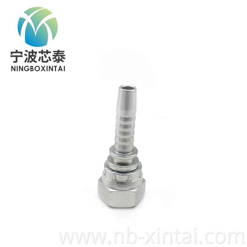 Metric Female Flat Seat 20211 Crimp Fitting Hydraulic Pipe Fitting Steel Connector Banjo